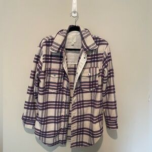 Women’s Joie flannel shacket, flannel shirt  jacket